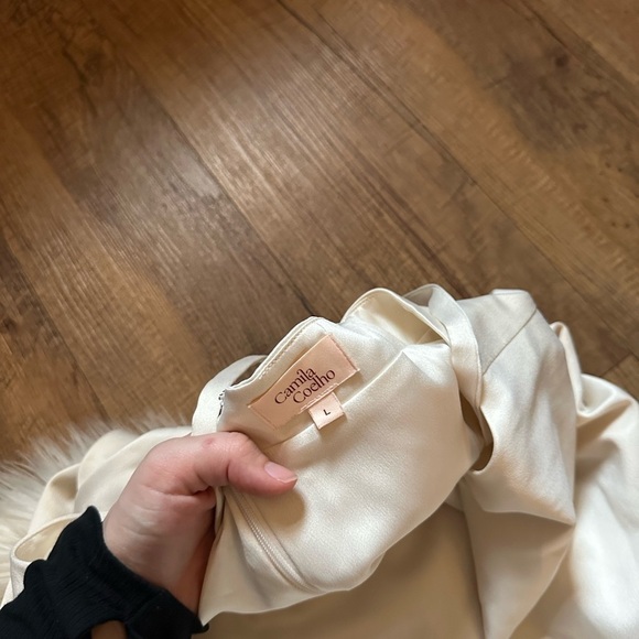 CAMILA COELHO Reyna Maxi Dress In Pearl White - Picture 7 of 9